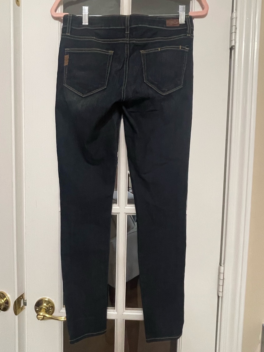 PAIGE Verdugo Ultra Skinny Jeans Women’s 28 Dark Wash Mid Rise Stretch Designer - Picture 5 of 8